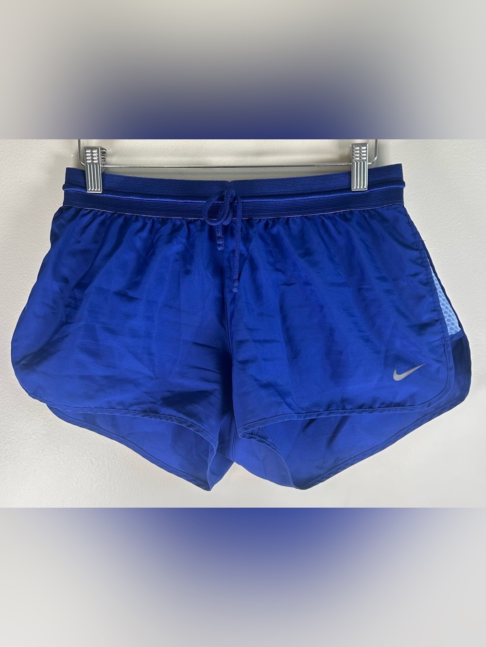 Nike Shorts Womens Size M Dri-FIT Tempo Brief-Lined Running Active Blue $52 NEW